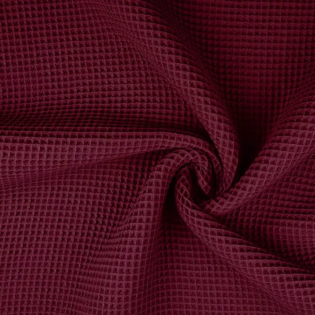 Waffle fabric – carmine red 240 g/m