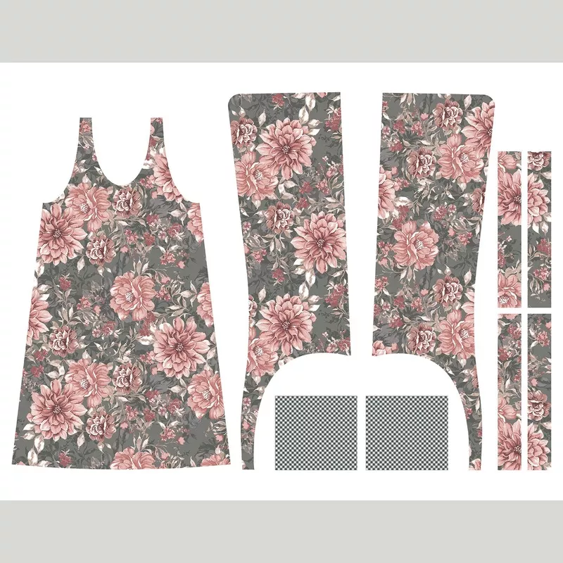 A Walk on the Prairie – Prairie Pinafore Sage Gray Panel