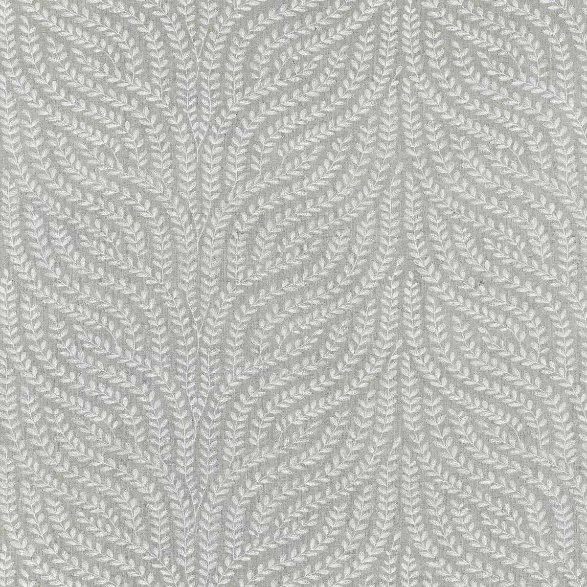 Willow Vine Embroidery French Grey Fabric